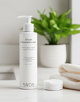 SNOA Calm Cleansing Milk in a bathroom setting