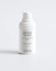 White eye cream bottle labeled 'SNOA' on a white background