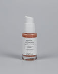 SNOA Peptide Lift Serum bottle on a gray background