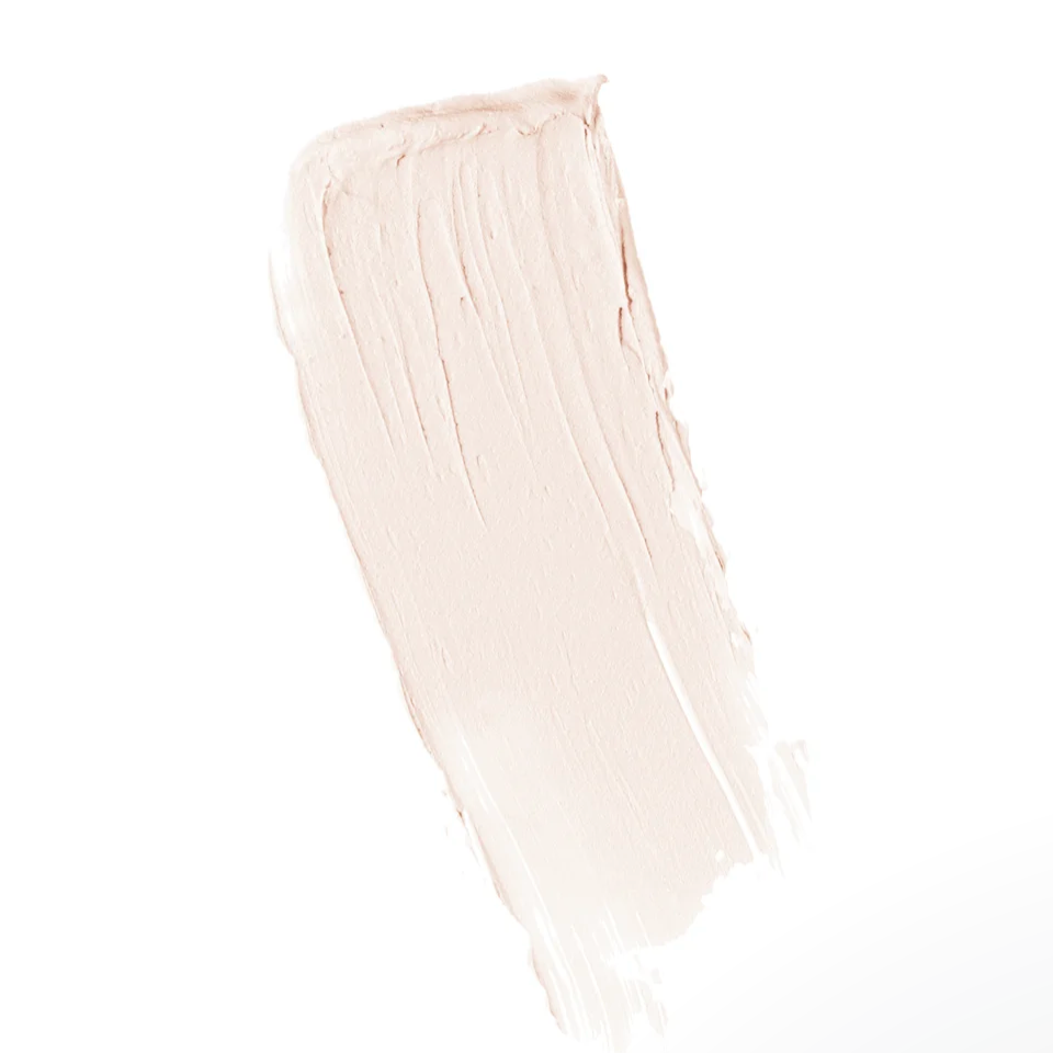 Beige sunscreen swatch on a white background
